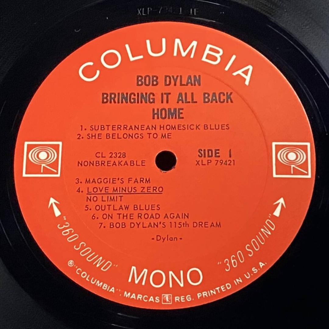 ★至高の逸品【USオリジナル／MONO／シュリンク残存／マト1】ボブ・ディラン