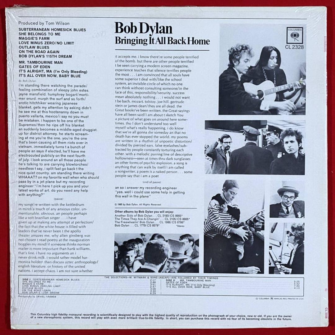 ★至高の逸品【USオリジナル／MONO／シュリンク残存／マト1】ボブ・ディラン