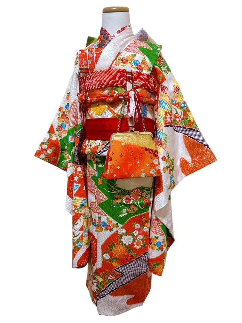 アンティークお着物フルセット♡七五三　7歳　女の子　一式　正絹　レトロ