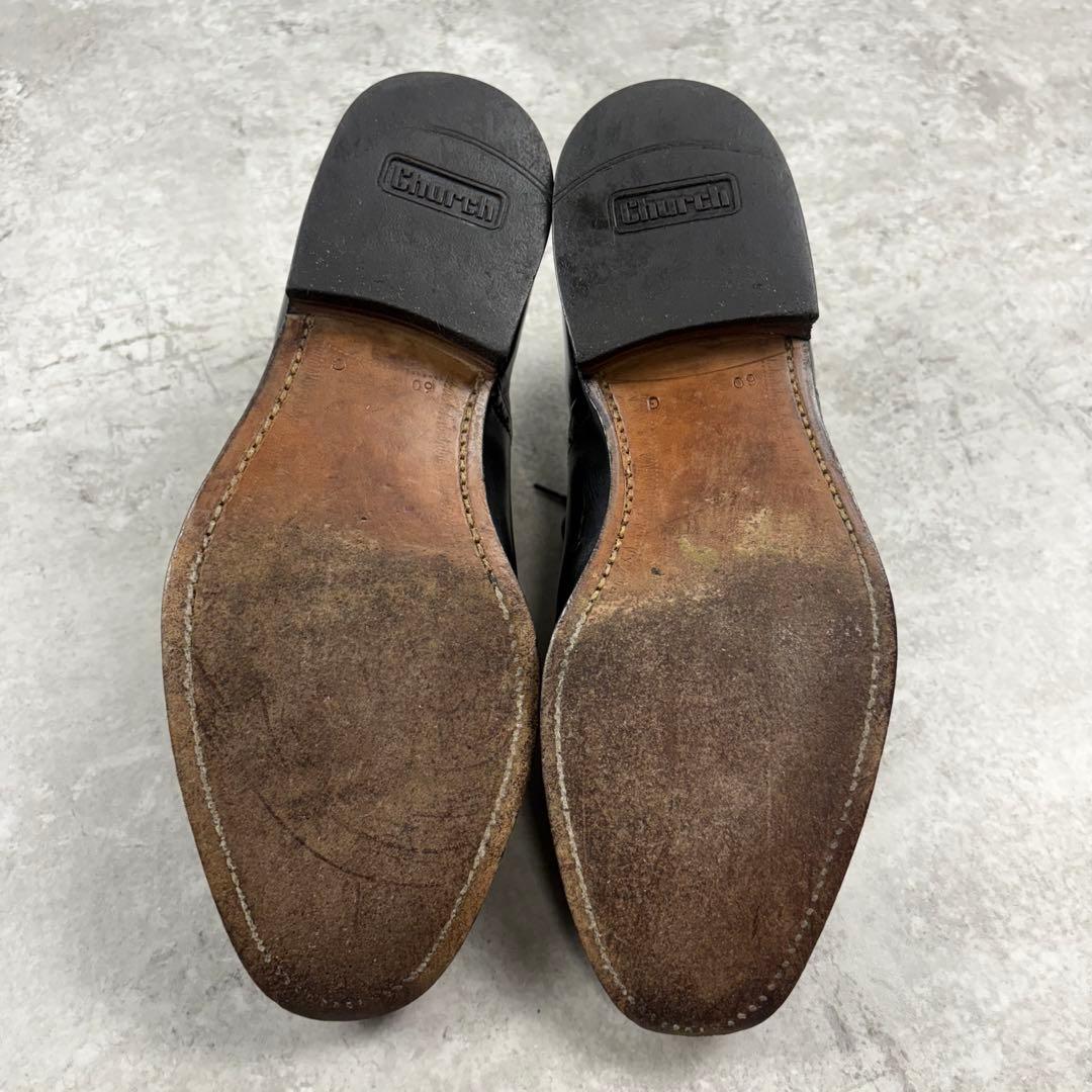 Church's チャーチ　内羽　ストレートチップ　メダリオン　レザーシューズ