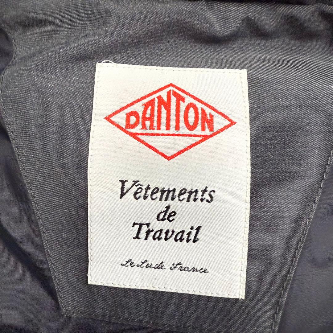 【ダントン】美品 ダウンベスト グレー ワッペン 40サイズ レディース