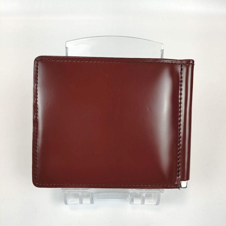 美品 SOMES SADDLE ソメスサドル マネークリップ コードバン 茶