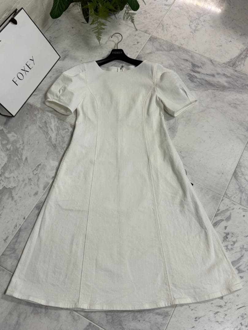 専用★現行品★★FOXEY/フォクシードレス ワンピース パロマ ホワイト38