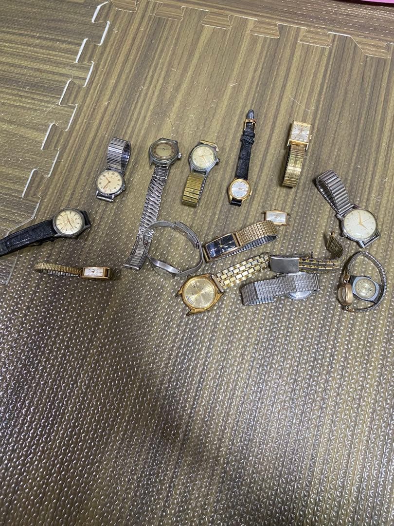 ヴィンテージ時計、金メッキ時計