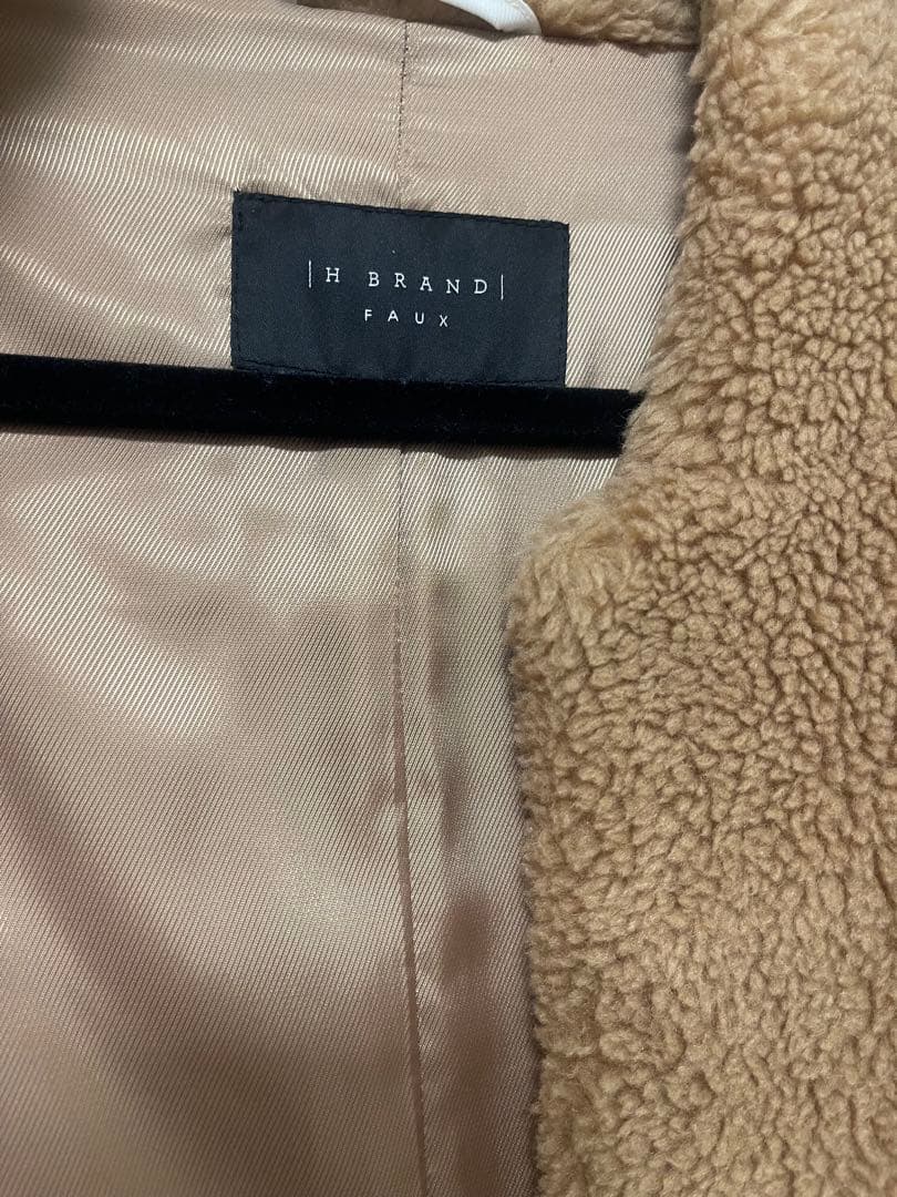 ~*!様 H BRAND ボアコート ブラウン ロング ロンハーマン
