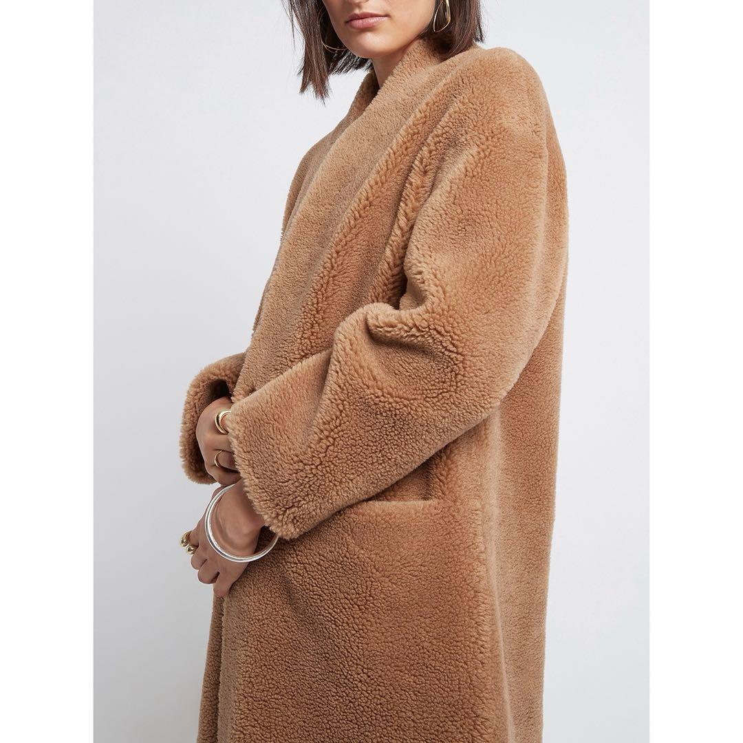 ~*!様 H BRAND ボアコート ブラウン ロング ロンハーマン