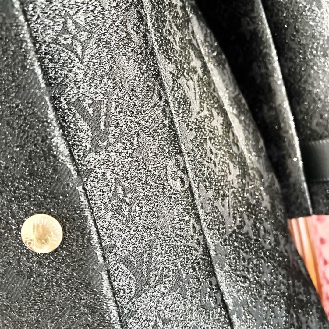 美品　LOUISVUITTON ヴィトン モノグラム　 レザー　刺繍　コート