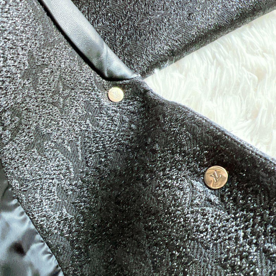 美品　LOUISVUITTON ヴィトン モノグラム　 レザー　刺繍　コート