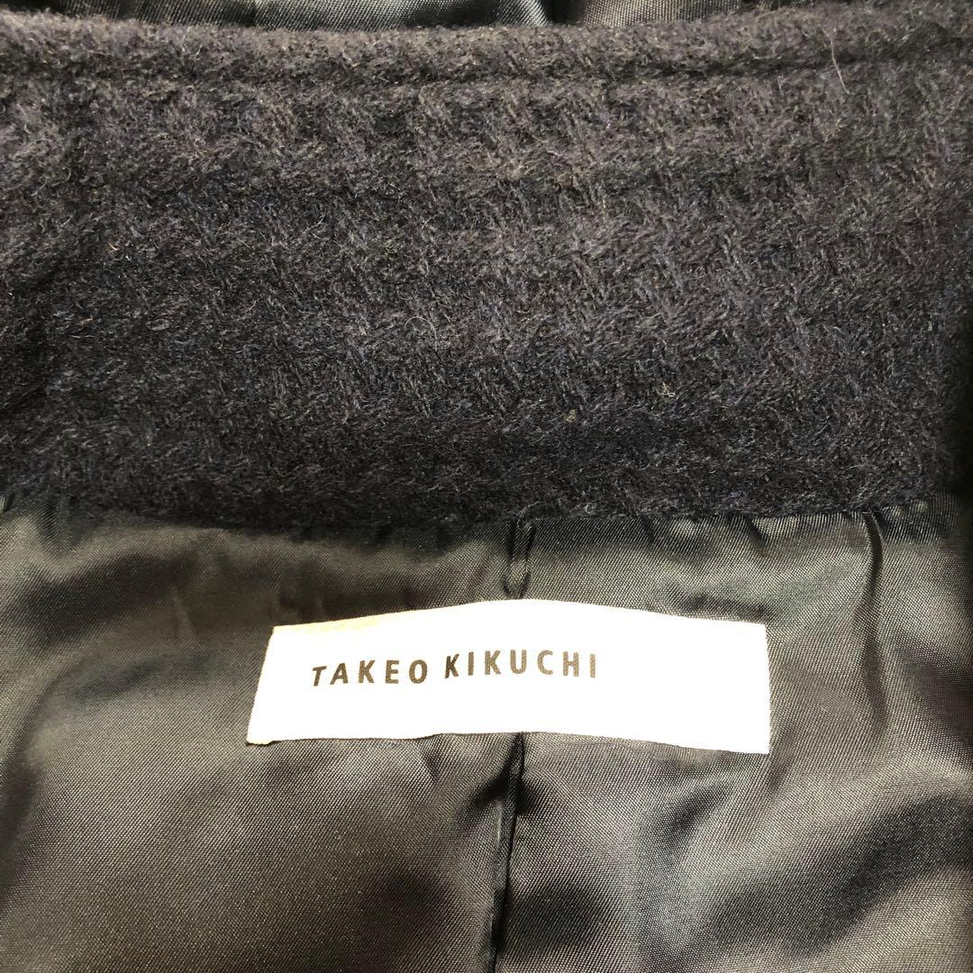 ★美品　タケオキクチ　ダッフルコート　ネイビー