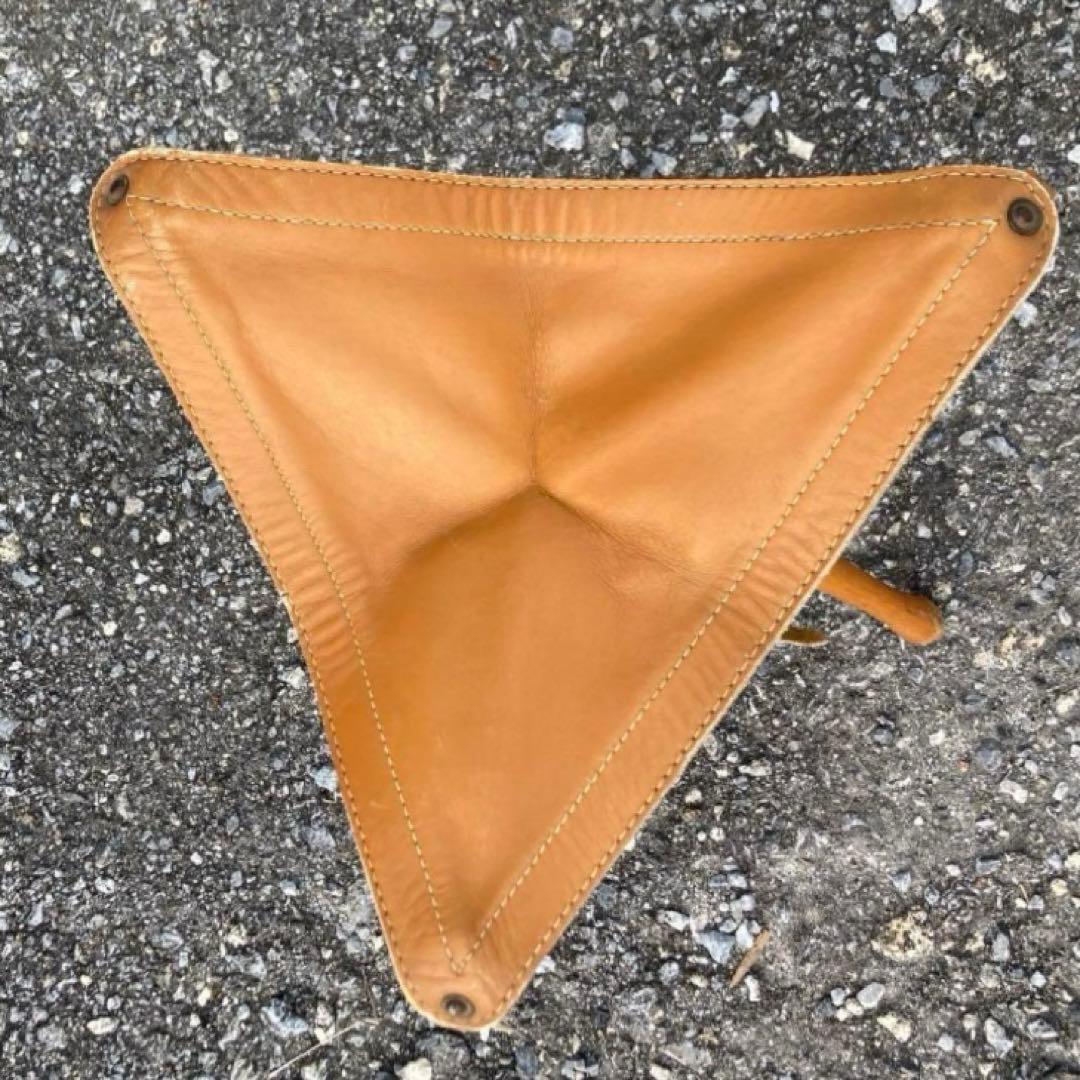 【米国直輸入】本革☆サンサチェア☆焚き火チェア☆ハンティングチェア★ビンテージ