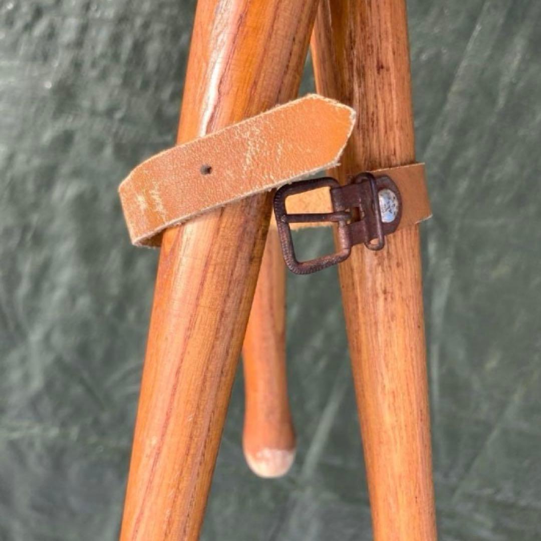 【米国直輸入】本革☆サンサチェア☆焚き火チェア☆ハンティングチェア★ビンテージ