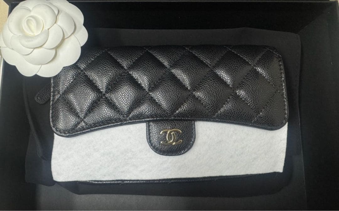 CHANEL❤︎マトラッセ フラップ フォンケース チェーンウォレット