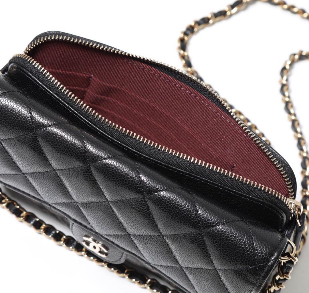 CHANEL❤︎マトラッセ フラップ フォンケース チェーンウォレット