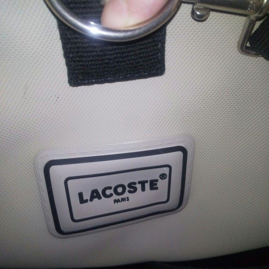 LACOSTE ドラムバック 大容量 ラコステボストンバッグ 旅行ゴルフスポーツ