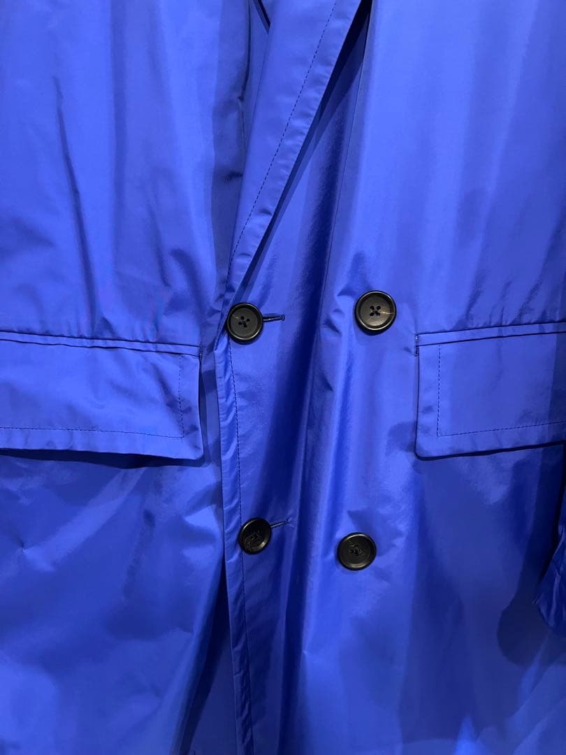 さ*ん様 kolor 20ss ナイロンチェスターコート 青