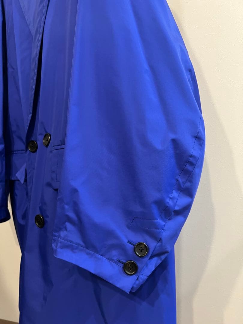 さ*ん様 kolor 20ss ナイロンチェスターコート 青