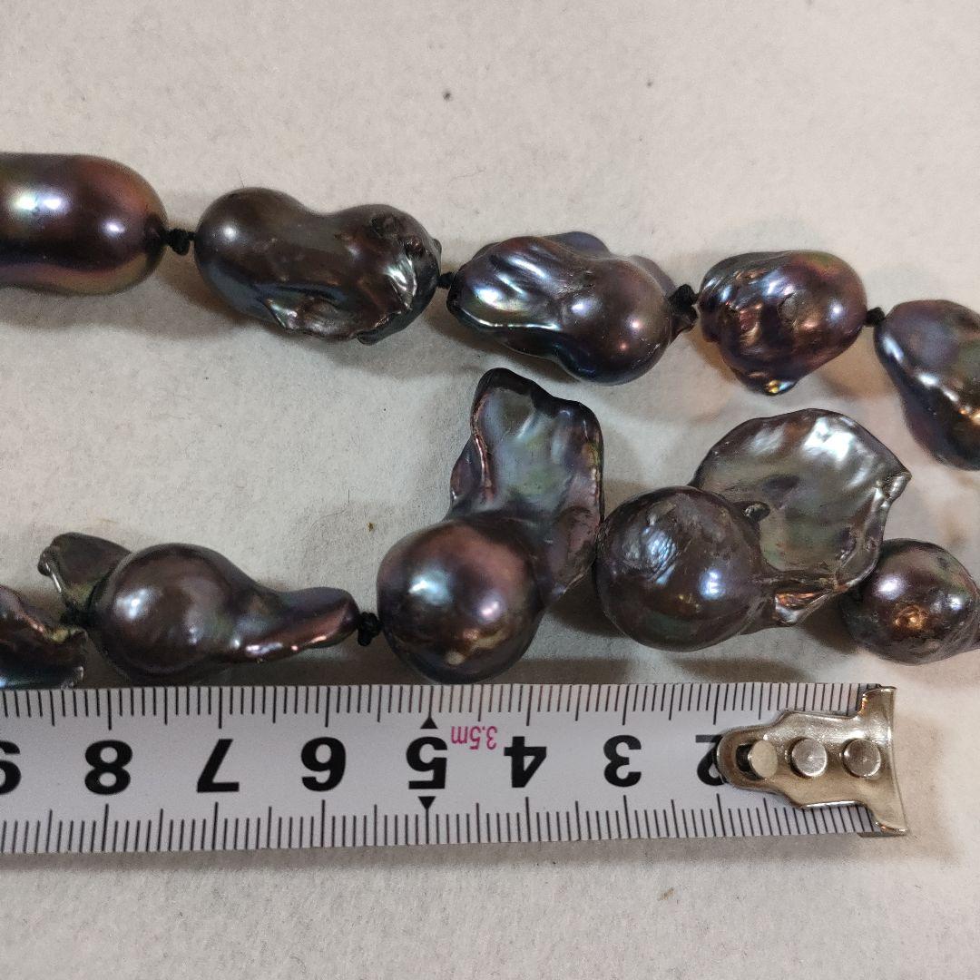 b71 パール　黒蝶　ネックレス