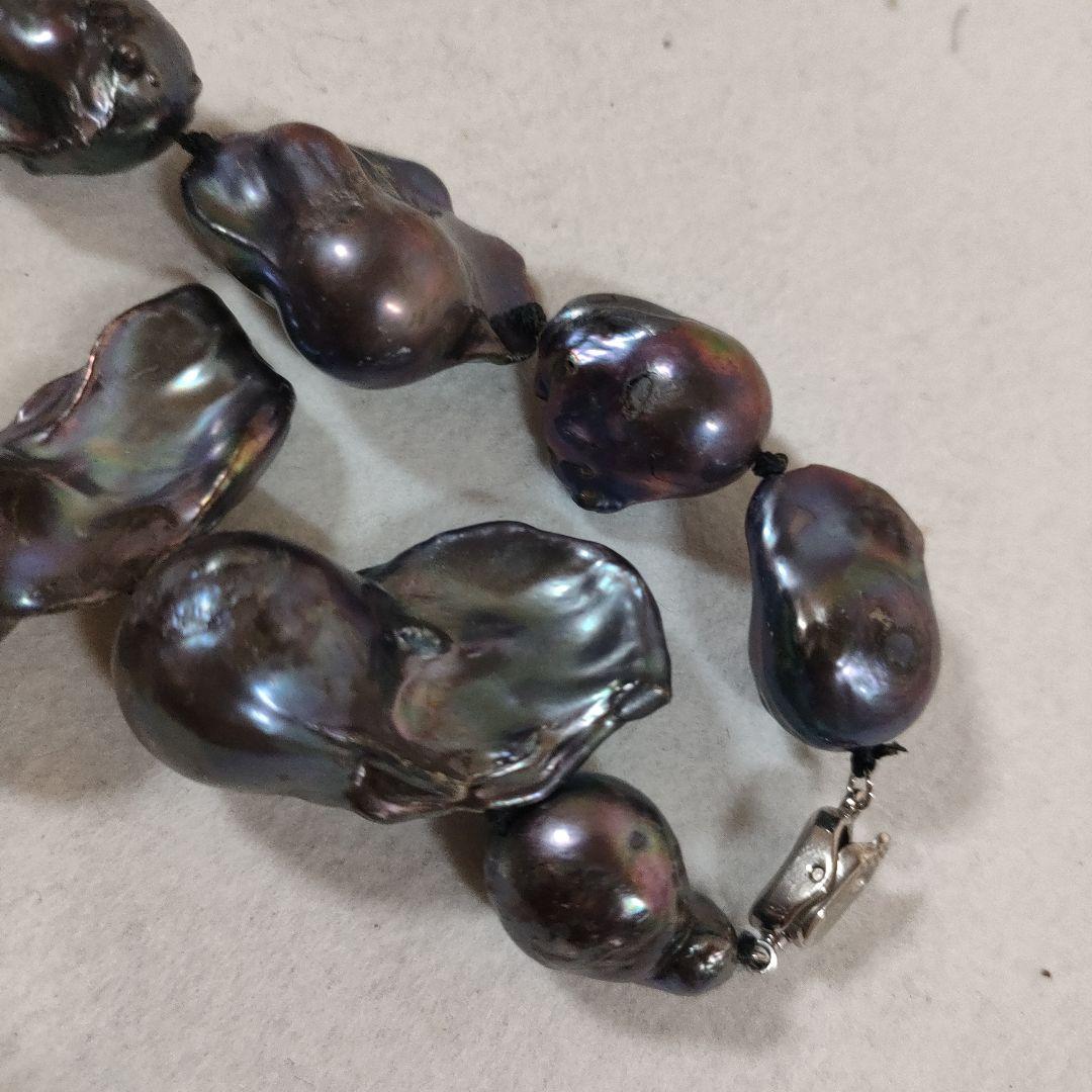 b71 パール　黒蝶　ネックレス