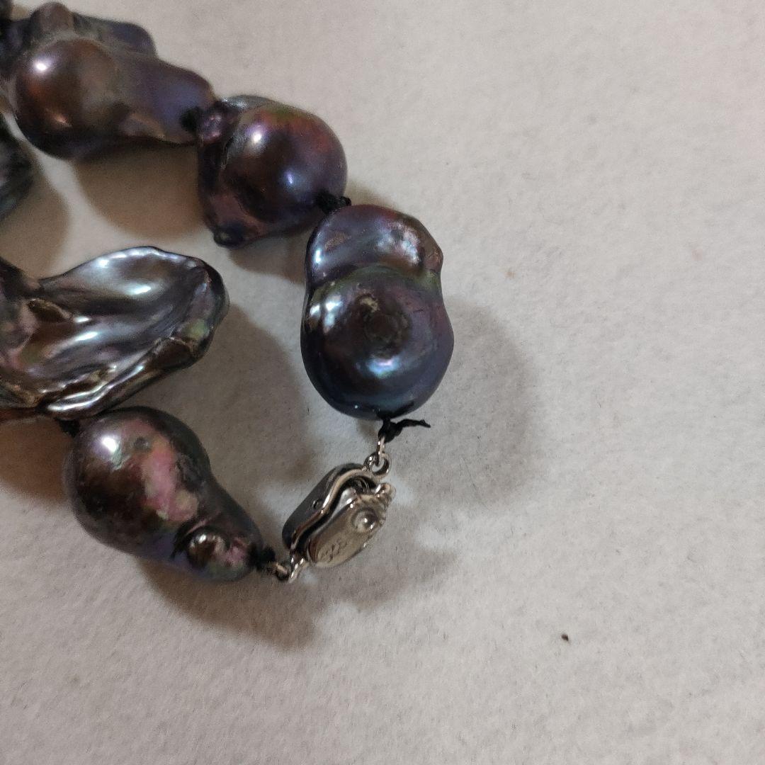 b71 パール　黒蝶　ネックレス