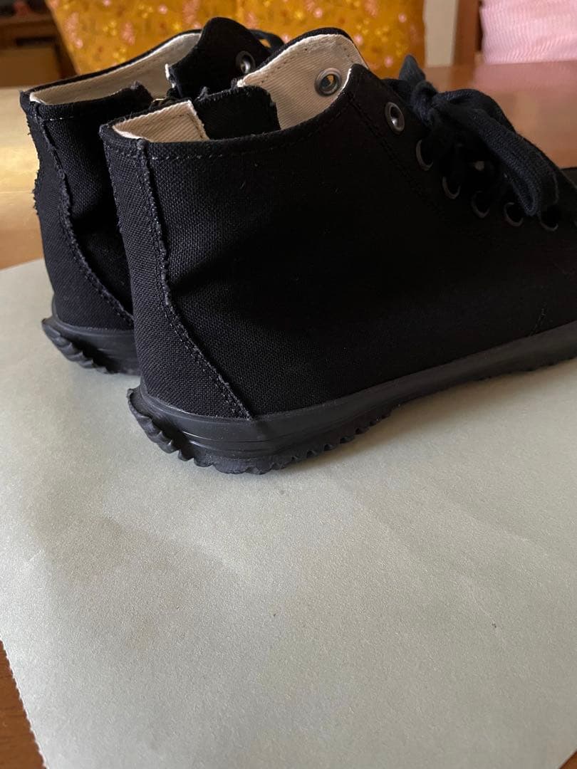 グラウンドワイ ヨウジヤマモトキャンバス　スニーカー　ブラック23.5