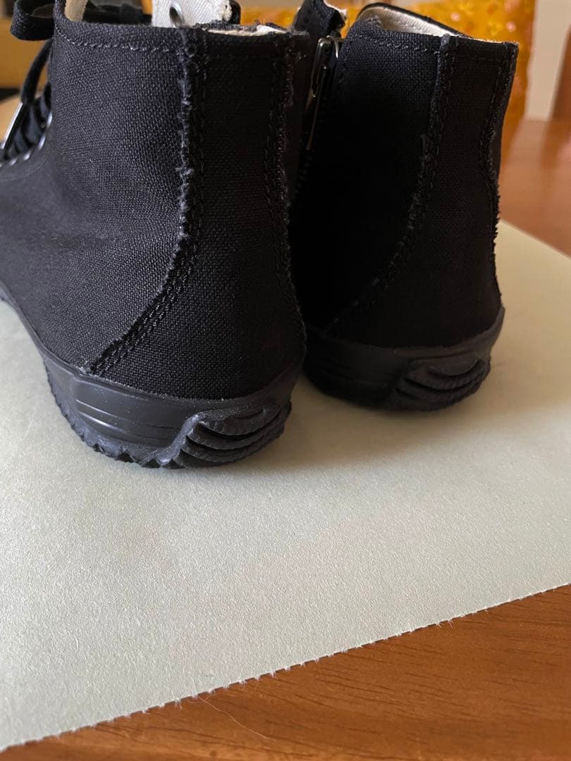 グラウンドワイ ヨウジヤマモトキャンバス　スニーカー　ブラック23.5