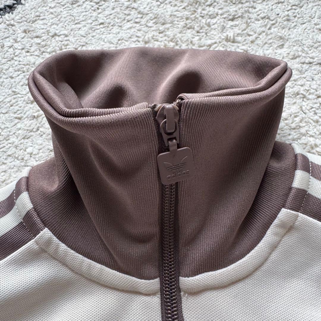 良色　アディダス　ベッケンバウアー　トラックジャケット　ベージュ　ブラウン　S