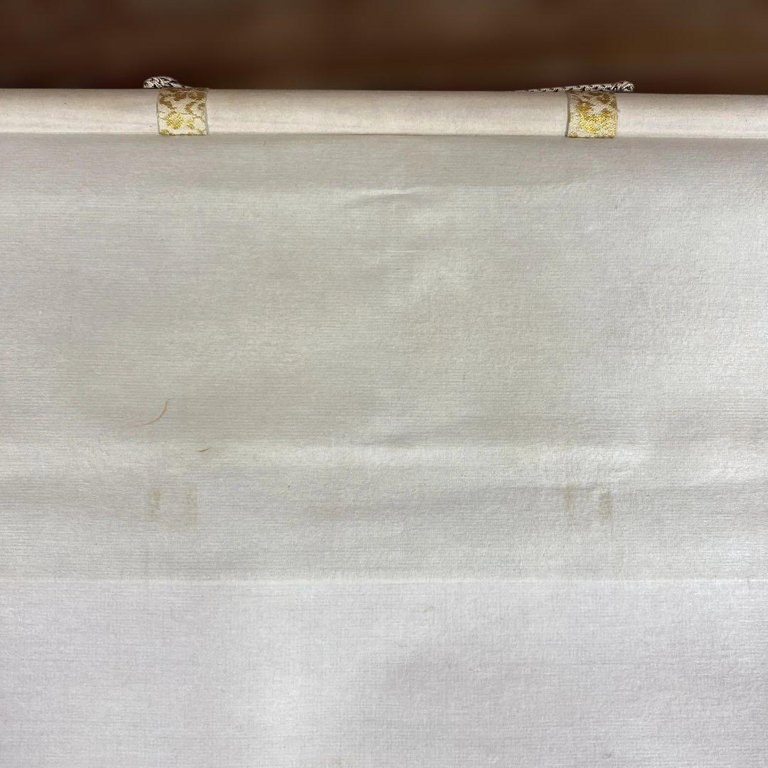 美品 掛け軸 中曽根晁二/晁子作「嵐山遊舟」屋形船 共箱 納涼 夏掛け 京都