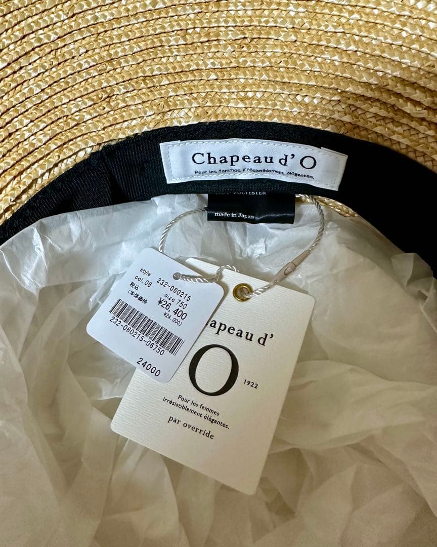 【新品タグ付き】Chapeau d' O カサブランカ