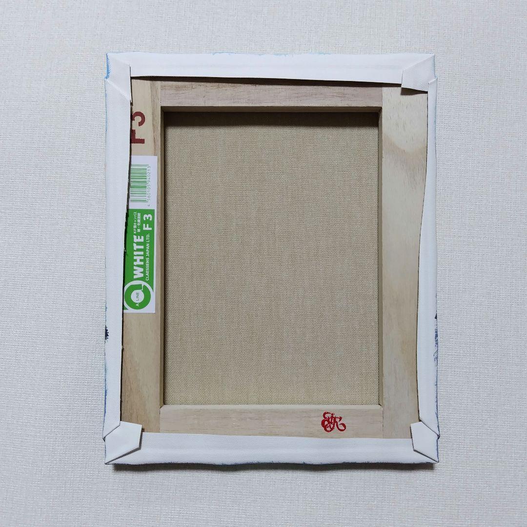 琥*ん様 【クジラの世界】アクリル画 F3 風景画 絵画