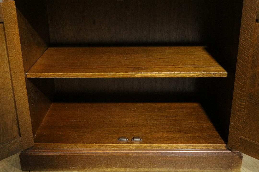 三越ブルージュ★食器棚★ステンドグラス★木製家具