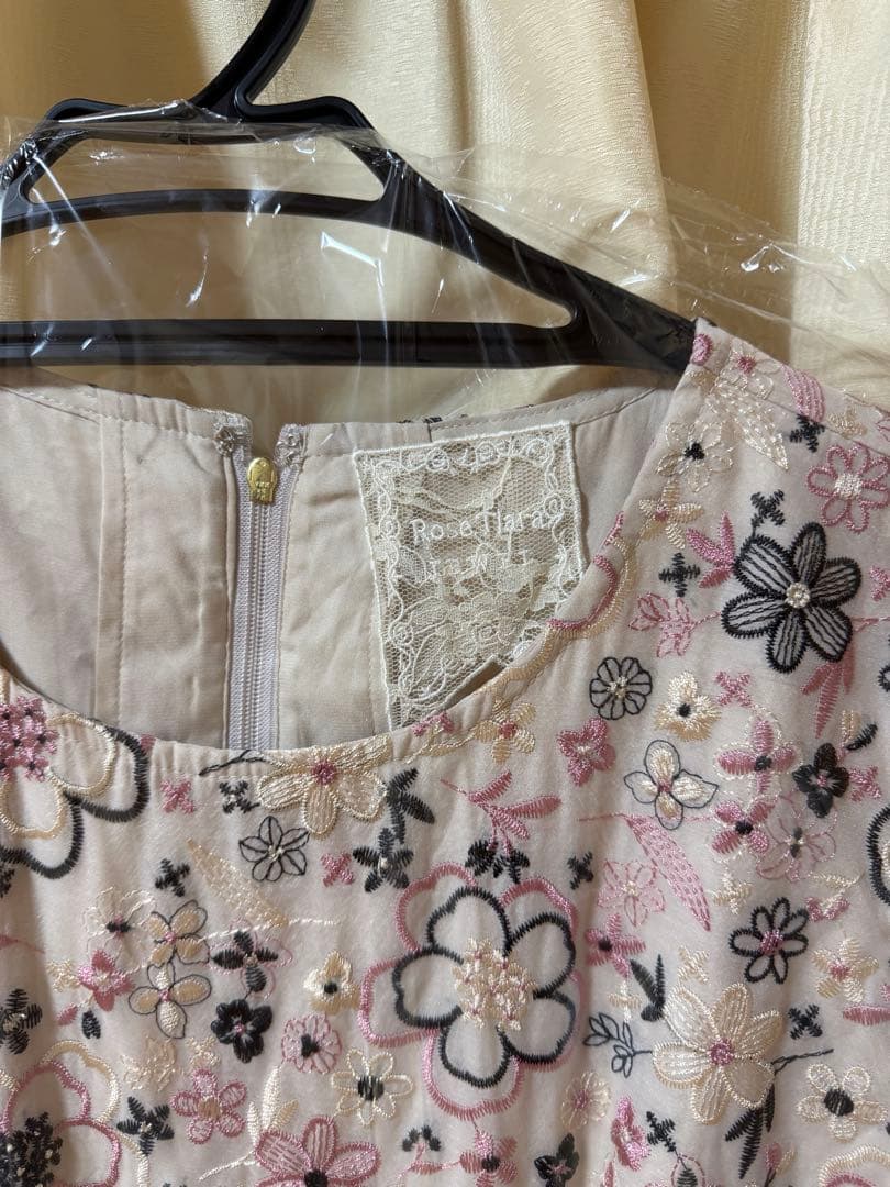 可愛いオーガンジー刺繍ワンピース ローズティアラ 46 Rose Tiara