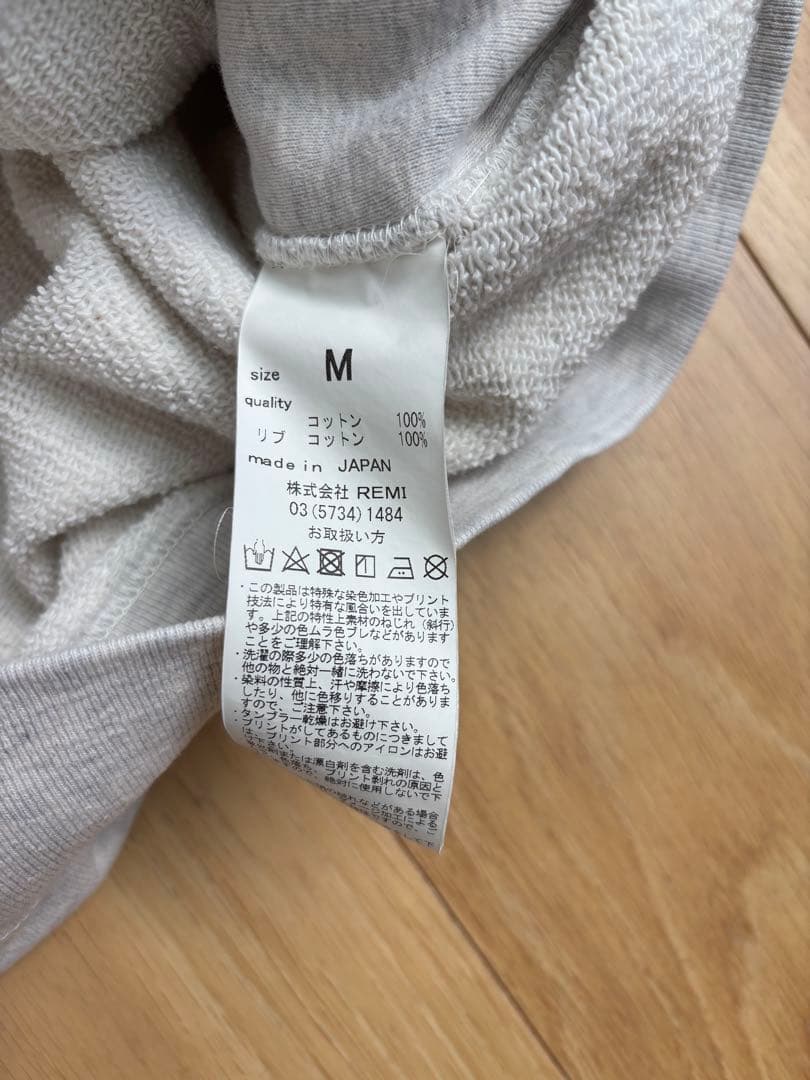 REMI RELIEF レミレリーフ クルー ネック スウェット X3603