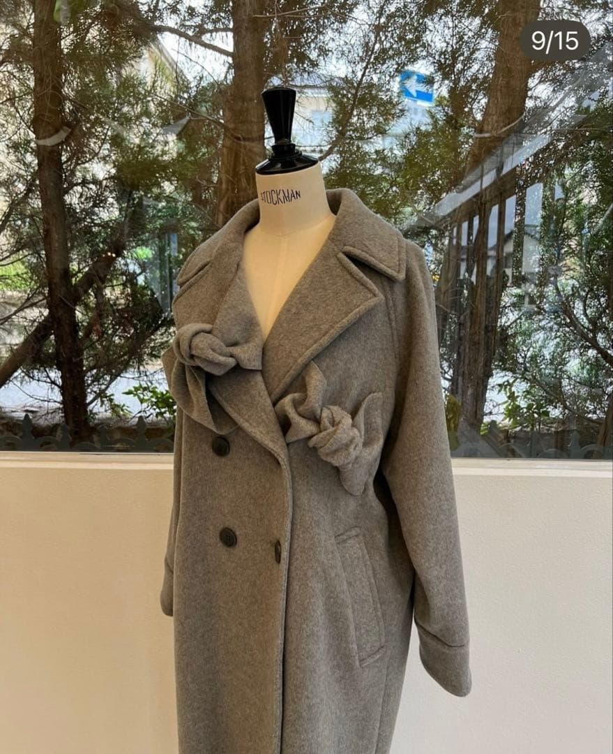 未使用ロージーモンスターhandsome lady long wool coat