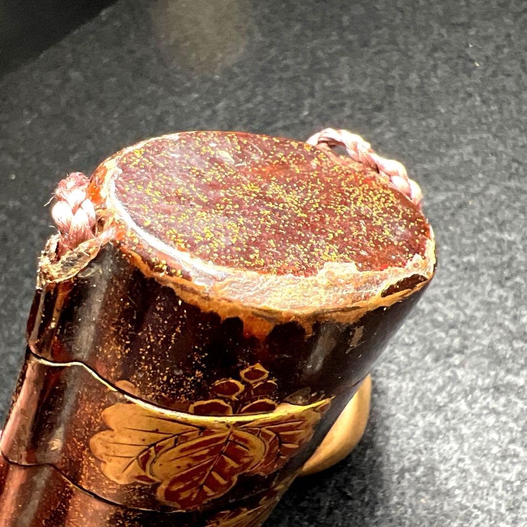 江戸時代　蒔絵五段印籠　74g 東Y7-1203☆2F