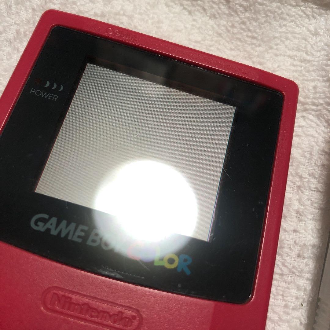 ゲームボーイカラー 本体 ソフト　レッド　ケーブル