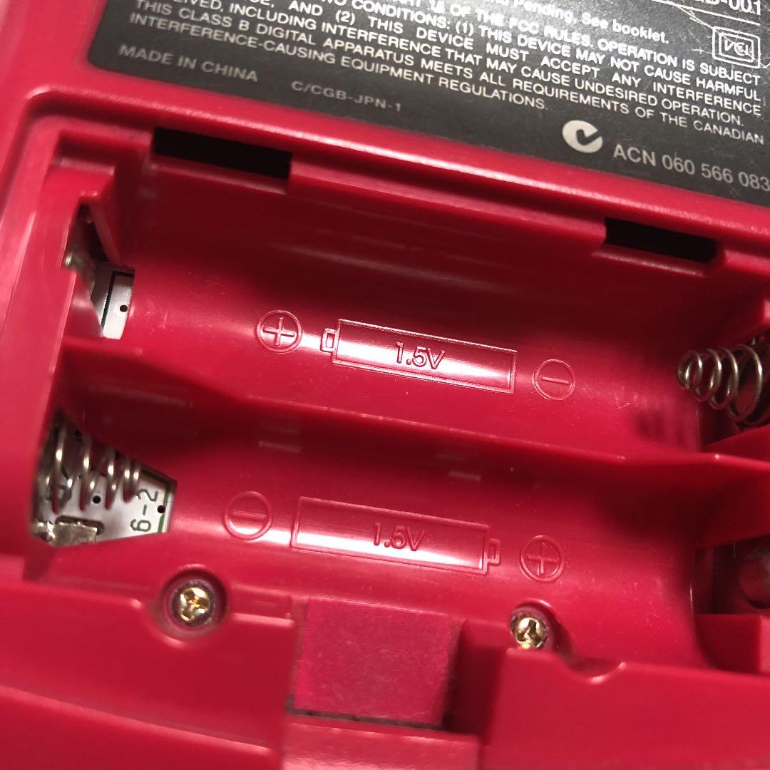 ゲームボーイカラー 本体 ソフト　レッド　ケーブル