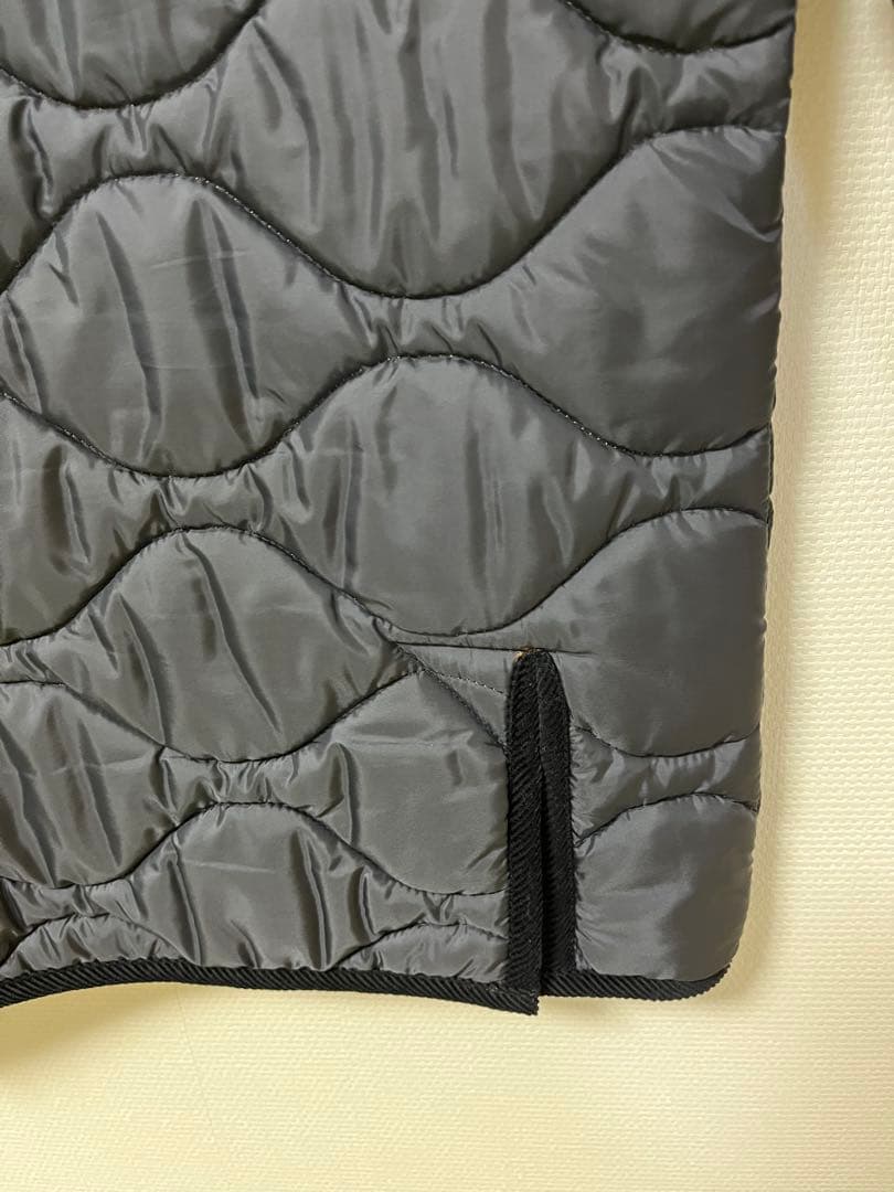 美品 LAVENHAM ラベンハム ノーカラー　キルティングジャケット 黒 36