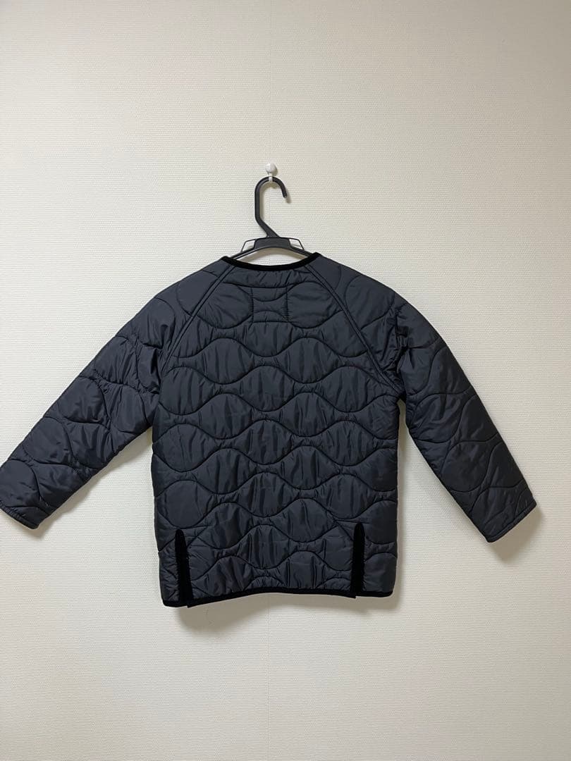 美品 LAVENHAM ラベンハム ノーカラー　キルティングジャケット 黒 36