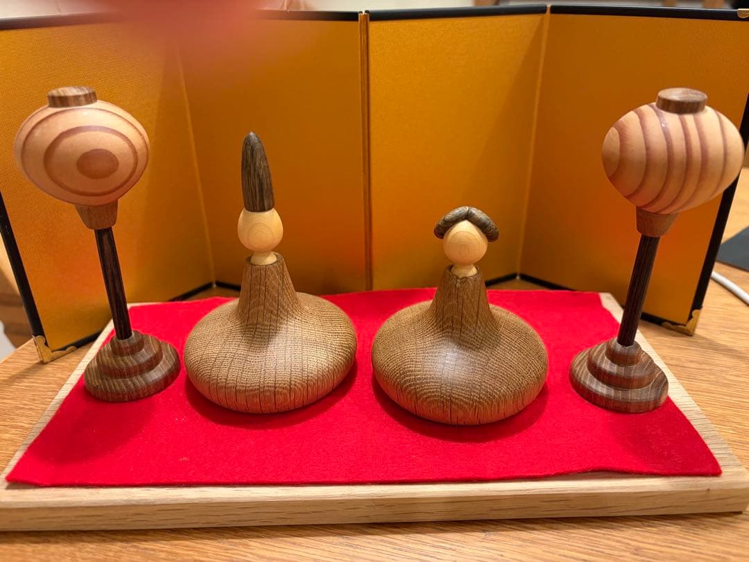 kウッド　kwood 木製ひな人形　ひな飾りセット