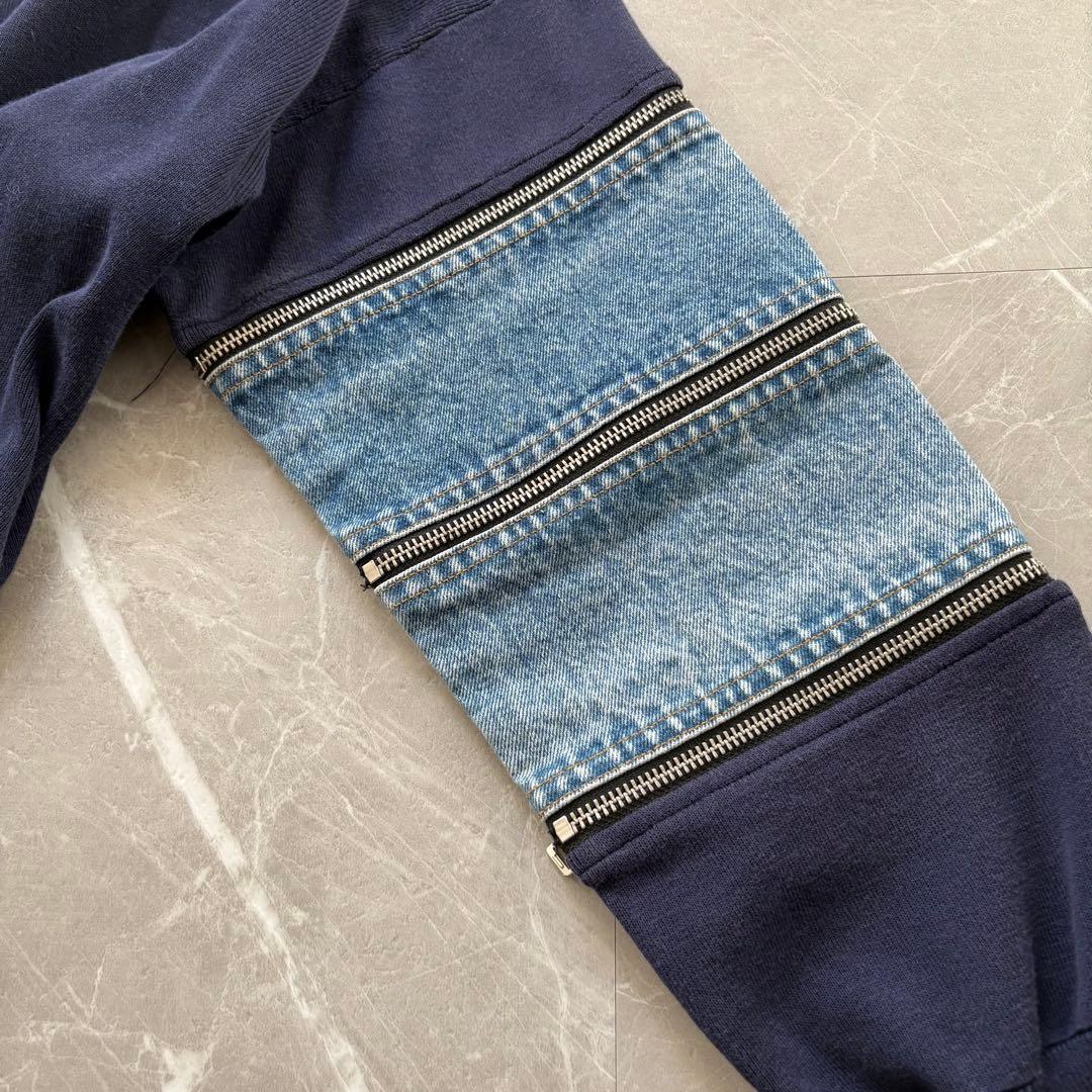 ディーゼル DIESEL ニットデニム切り替えジップディテール S