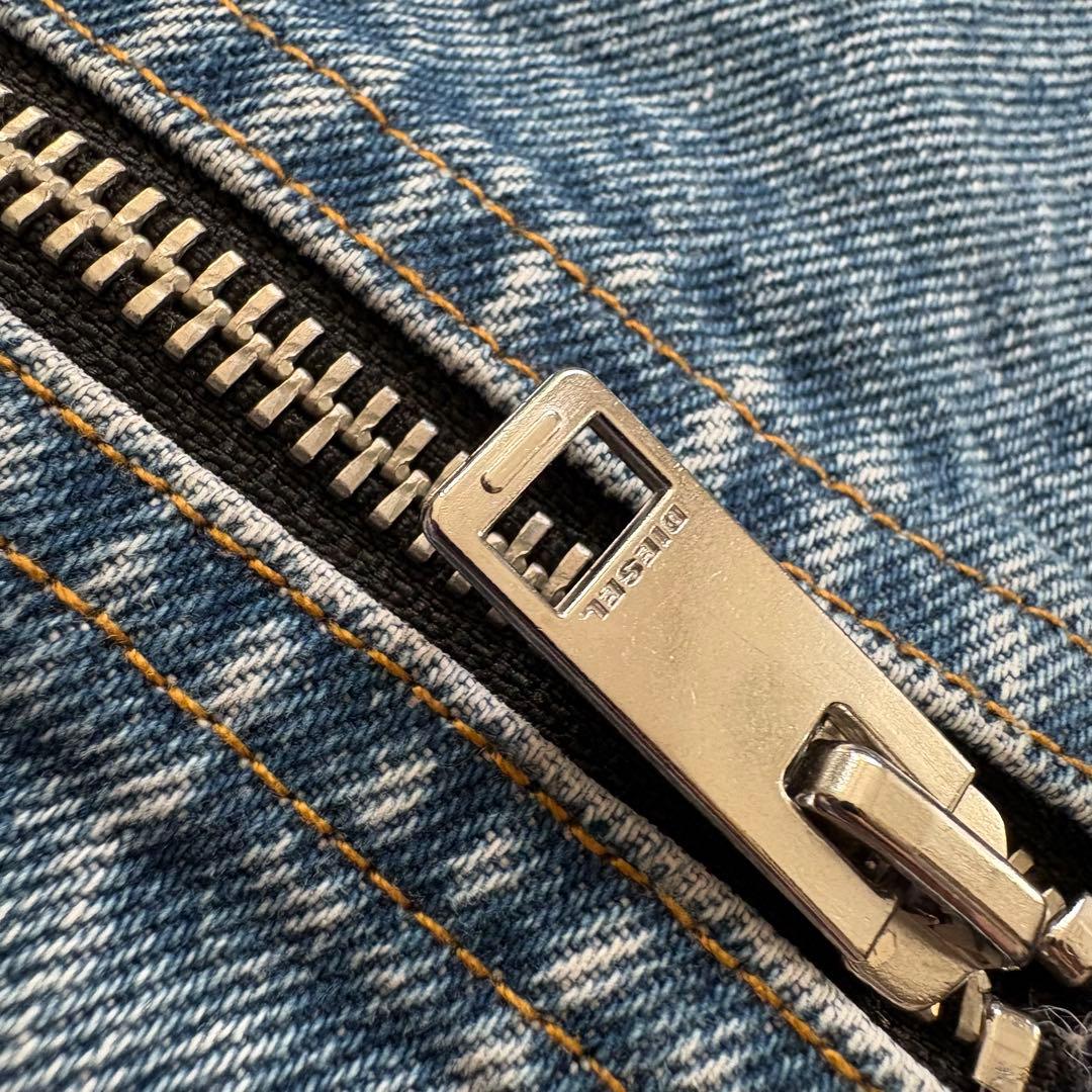 ディーゼル DIESEL ニットデニム切り替えジップディテール S