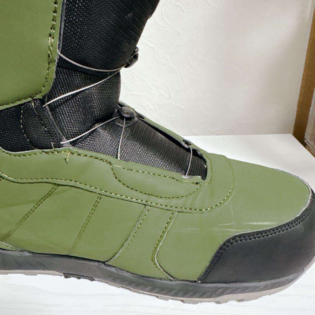 【美品】27.5 ARBN エアボーン スノーボードブーツ オリーブ×ブラック