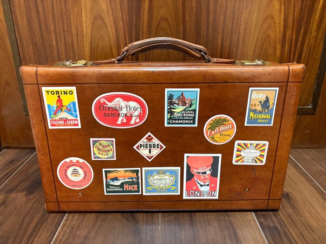 ヴィンテージ　トランク　ルイ・ヴィトン旅行ステッカー