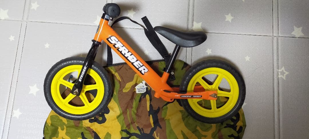 ストライダー　STRIDER　オレンジ/イエロー　オマケ収納袋セット付き