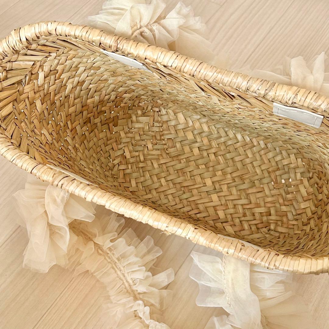 【週末限定セール】スナイデル SNIDEL ブレードチュールバッグ かごバッグ