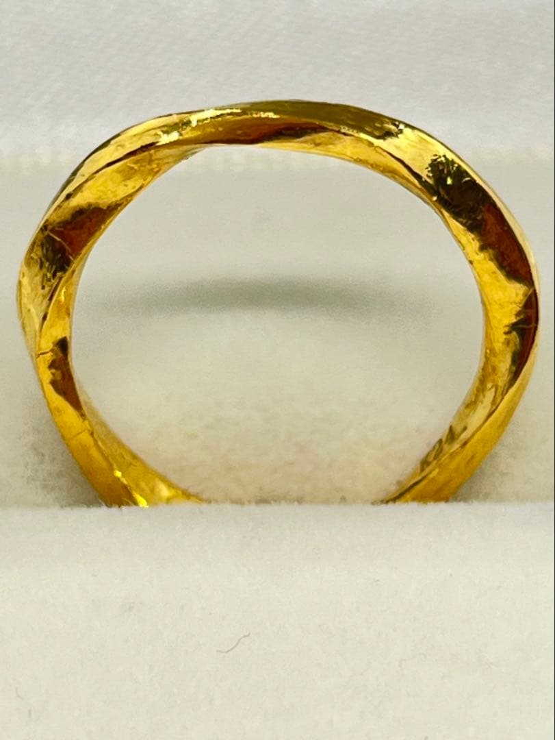 K24 純金 メビウスリング 3.31g指輪 リング 刻印あり ハンドメイド