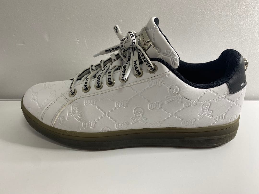 MARK&LONA マークアンドロナ エンボスキルトスカルスニーカー　26㌢