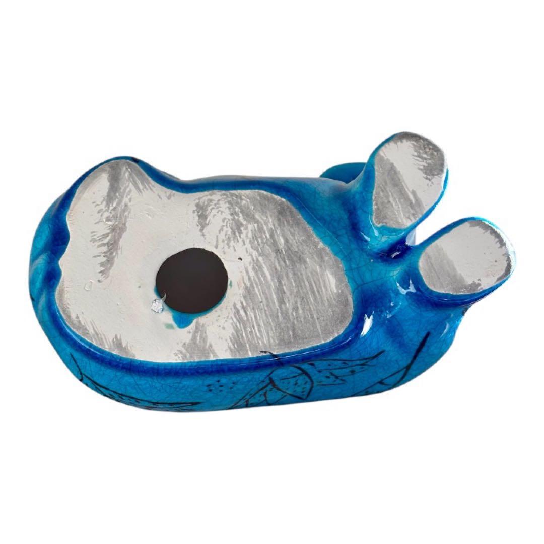 青いカバHIPPO大英博物館収蔵品のレプリカ陶器の置物