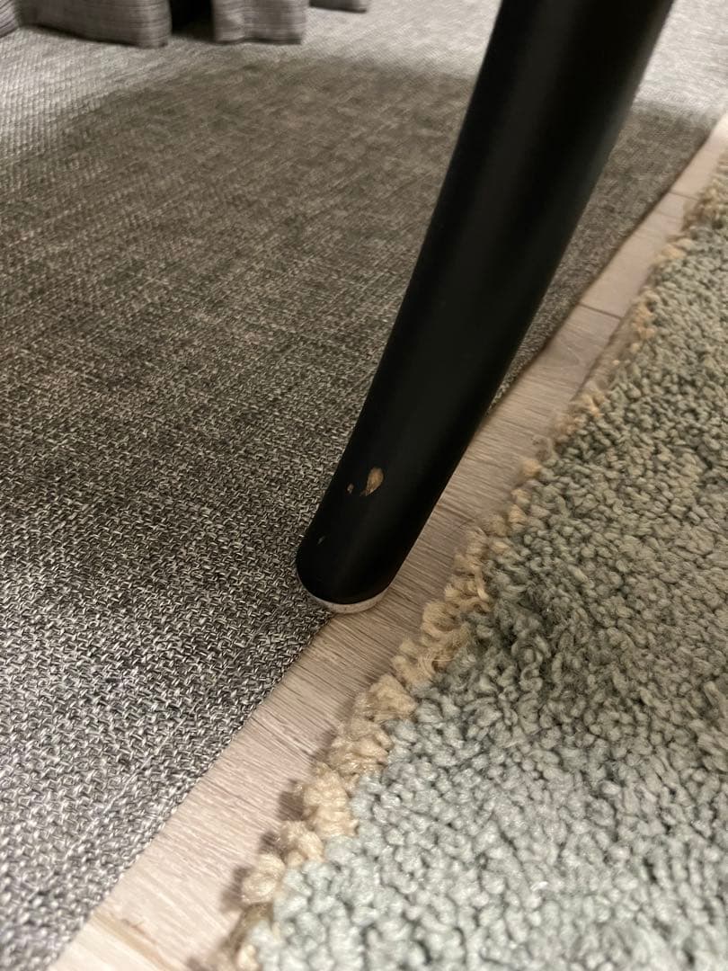 ③クラッシュゲート クロスバック ダイニングチェア ブラック