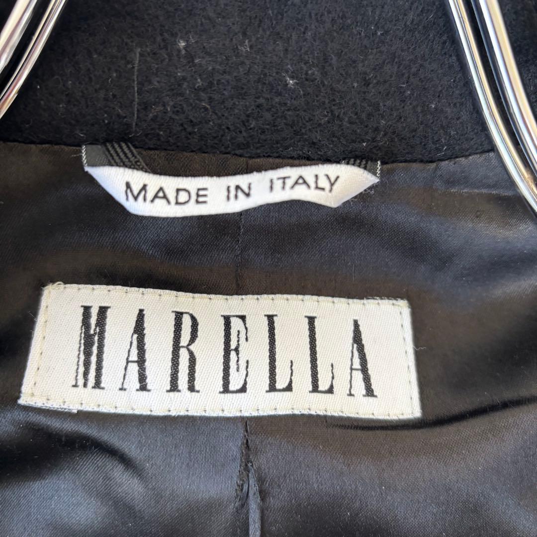 MARELLA✨ダブルチェスターロングコート　マキシ丈　カシミヤ　ウール　XL